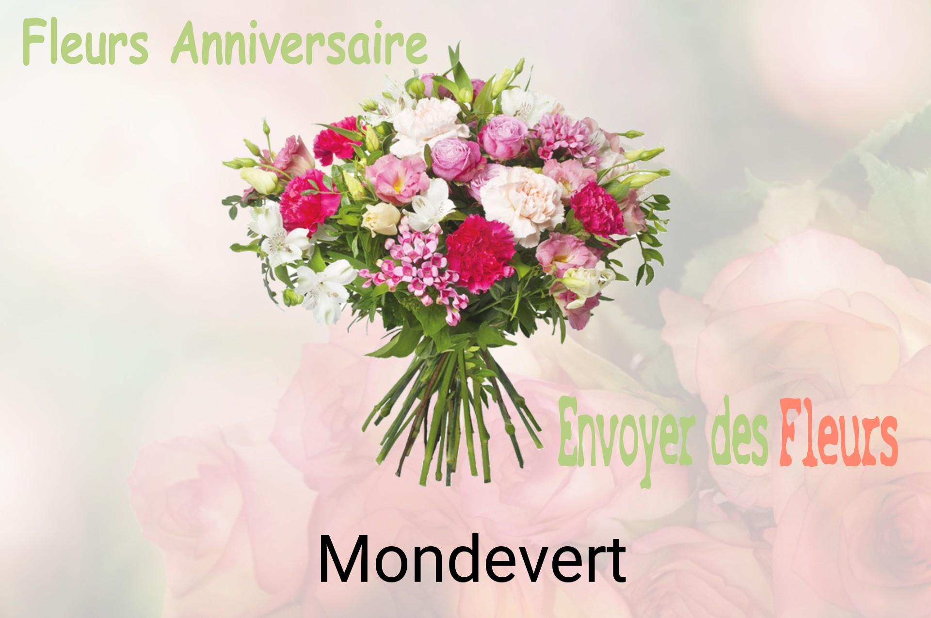 Bouquet de fleurs d’anniversaire livré à Mondevert