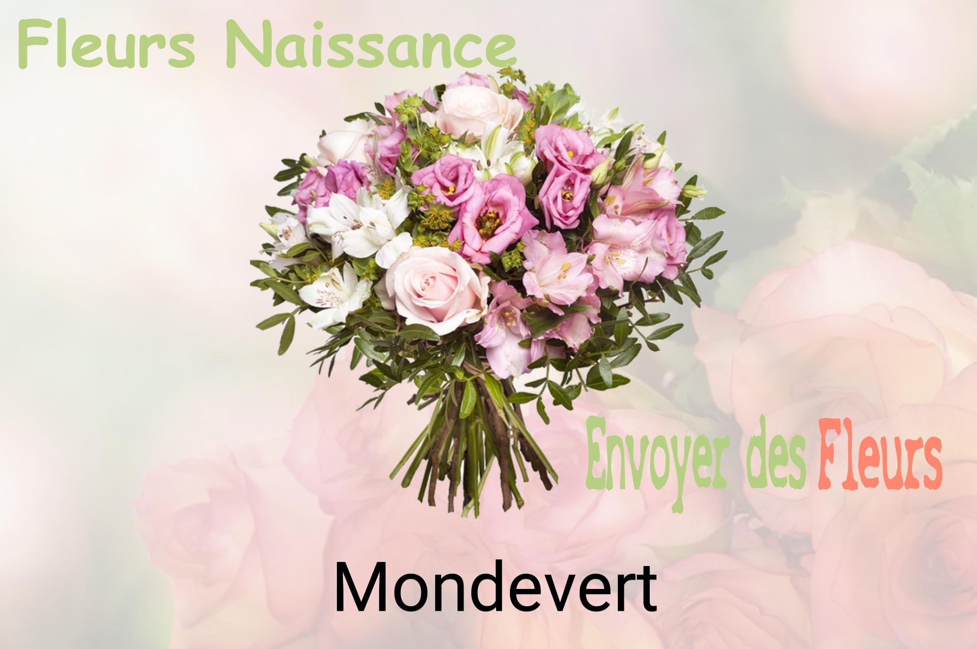 Bouquet de fleurs de naissance livré à Mondevert